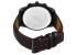 Men's Black Stainless Steel Case Leather Strap Analog Display Quartz Watch